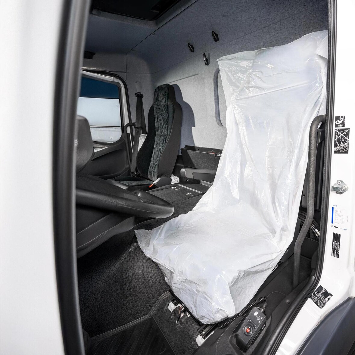 VEPATIM 250 Sitzschoner Einweg-Sitzbezug XL LKW weiß 1400 x 850 mm 13my auf Rolle