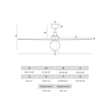 thumbnail of KLIM L DC E27 Ventilator aus Weiß/Eichenholz