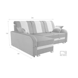 thumbnail of Robin BARI Ecksofa mit Schlaffunktion Bettkasten Sofa L-Form, Schlafsofa mit Bettkasten und Kissen, Freistehende Eckcouch Schlafcouch (Anthracite)