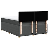 thumbnail of vidaXL Boxspringbett mit Matratze Dunkelgrau 160x200 cm Stoff