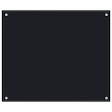 thumbnail of vidaXL Küchenrückwand Schwarz 70x60 cm Hartglas
