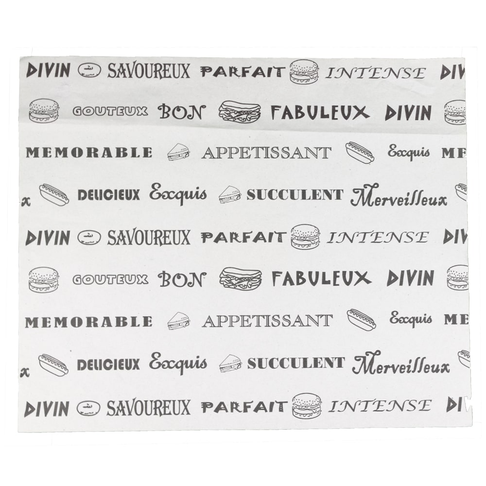 Papier Alimentaire Ingraissable Duplex Blanc - 40 x 33 cm - par 1700