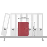 thumbnail of Ruitertassen Terminplaner A6 (16x20cm) Leder rot Terminkalender mit Systemeinlage und Kalender 1 Woche auf 2 Seiten