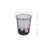 thumbnail of SIGMA Papierkorb, schwarz, Metall, rund, 18 L