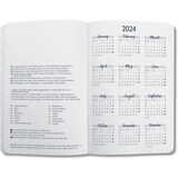 thumbnail of Wochenkalender Jolie 2024 ca. A5 1 Woche/2 Seiten Hardcover indigo blue