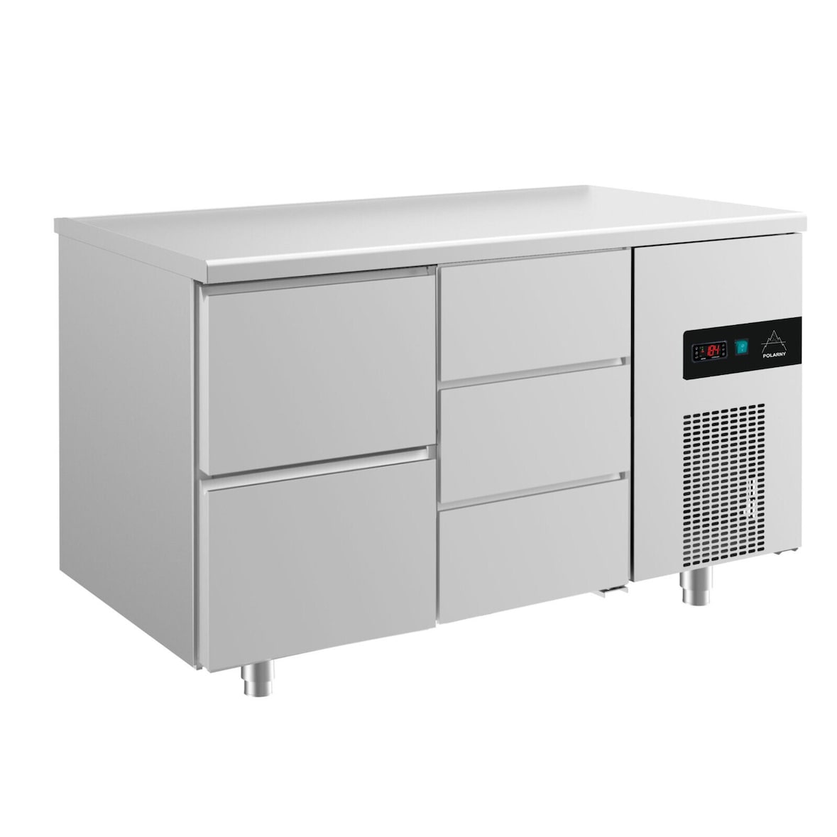 Gastro Edelstahl Kühltisch Umluft 2/3 Schubladen 1400x700x850mm -2/+8°C 281l