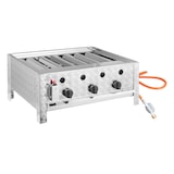 thumbnail of GastroHero Kombibräter Gas mit 3 Brenner 10 kW, 650 x 570 x 270 mm