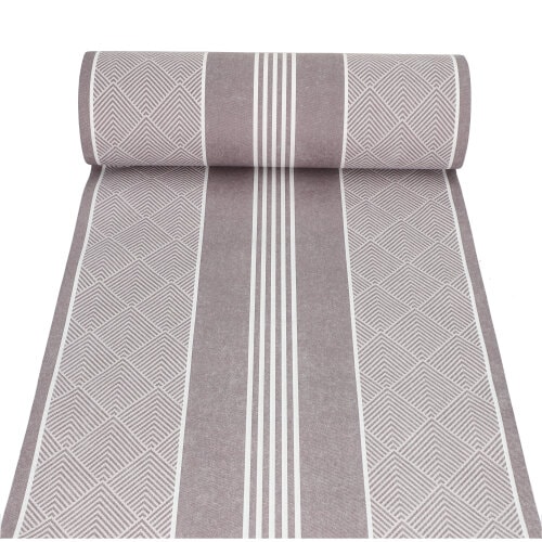 PAPSTAR, Tafellopers, stofkarakter, PV-Tissue Mix "ROYAL Collection" 24 m x 40 cm bruin "Elegance"