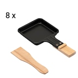 thumbnail of KLAMER Raclette 8 Personen, 1500W Raclette Grill mit Holzgestell, Raclette mit antihaftbeschichteter Grillplatte, Tischgrill elektrisch