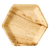 thumbnail of PAPSTAR 25 Teller, Palmblatt "pure" 6-eckig 23,5 cm x 3 cm