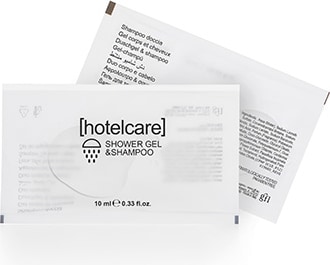 200 Duschgel & Shampoo Sachets Hotel Care 10 ml