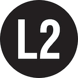 thumbnail of Leiterkennzeichnung, Wechselstromnetz Außenleiter 2 - 1 Bund = 100 Stk - 13 mm Folie selbstklebend