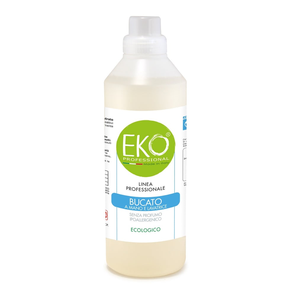Detersivo Lavatrice Professionale Ecologico Eko Professional 1,1 LT - Prodotto Professionale - HACCP - CERTIFICATO BIOCERTITALIA