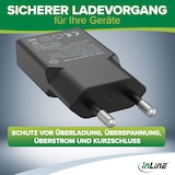 thumbnail of InLine® USB Netzteil Ladegerät Dual USB-C, PD, PPS, 30W, schwarz