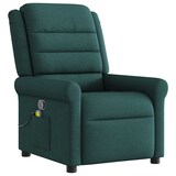 thumbnail of vidaXL Massagesessel Dunkelgrün Stoff