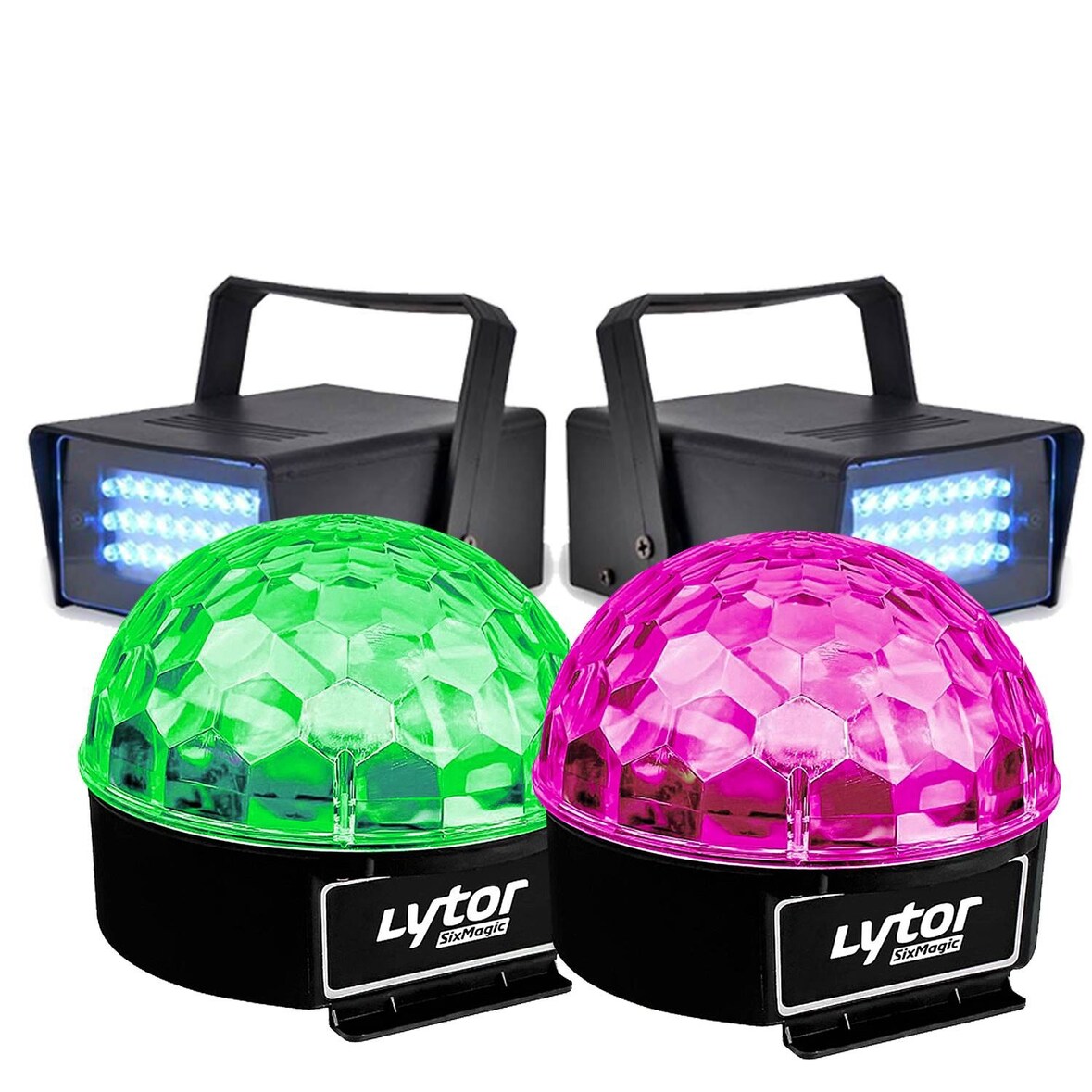 Pack EFFET FIESTA 2 SIXMAGIC + 2 LED STROBE BLANC