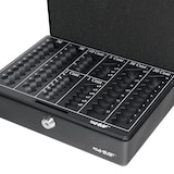 thumbnail of HMF 208-02 Geldkassette mit Münzzählbrett, 25 x 18 x 9 cm, Schwarz