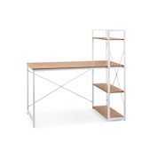 thumbnail of Mesa para computador / Secretária Easy Up3 incl. estante branco/carvalho hjh LIVING