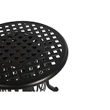 thumbnail of Merax Beistelltisch Outdoor, Aluminium Gartentisch rund Ø55cm, mit integriertem Eiseimer, wetterfest rostfrei, Schwarz
