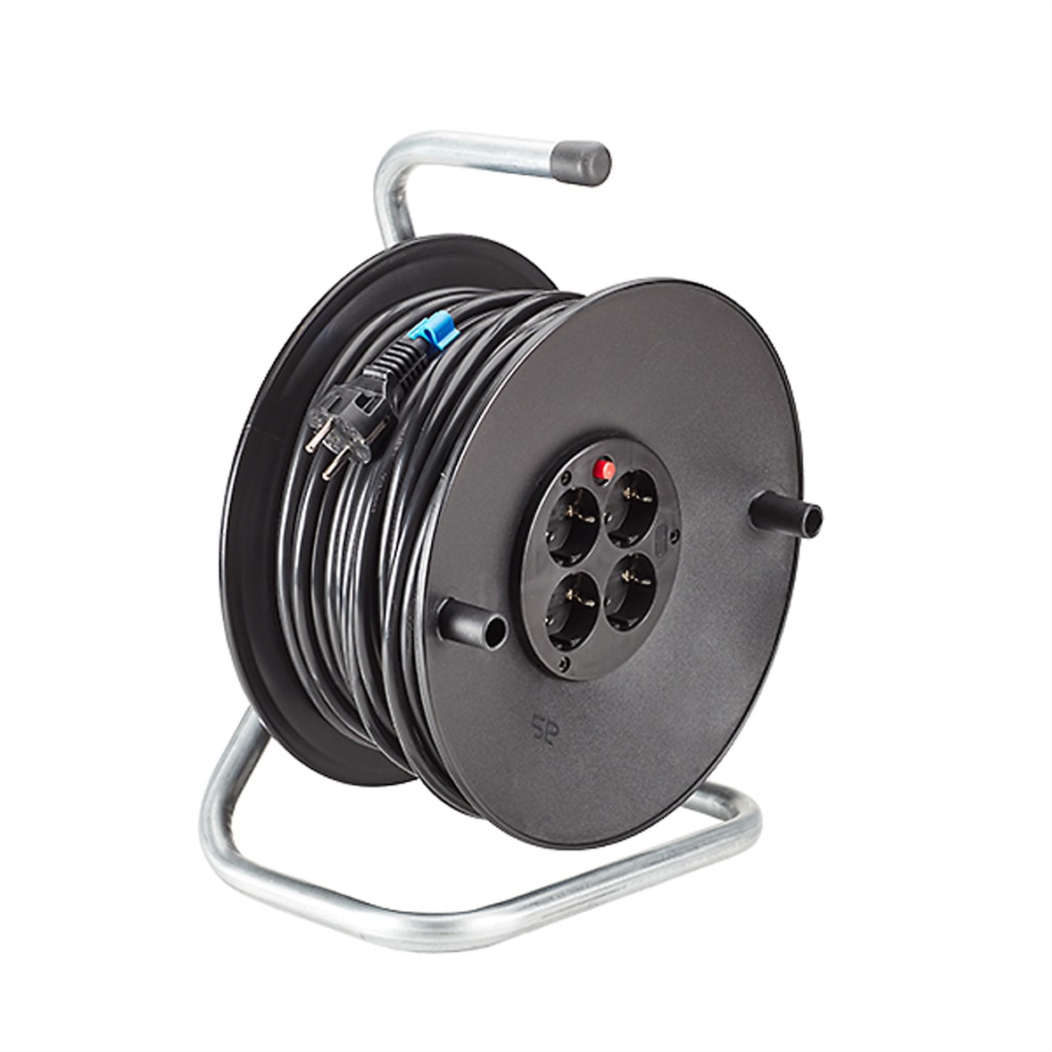 BACHMANN Schutzkontakt-Aufrollkabeltrommel 4fach 230VAC, 50 m