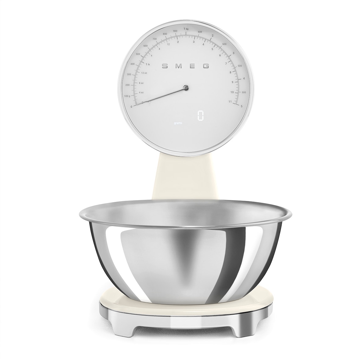 SMEG balance de cuisine électronique 5kg-1g crème KSF01CRWW