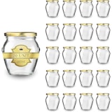 thumbnail of 20 Joghurtgläser aus Glas mit Deckeln 212 ml - Joghurtgläser, Kleine Aufbewahrungsgläser für Babys, Dessertgläser