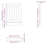 thumbnail of vidaXL Geschirrspülerblende Lucca Schwarz Holzwerkstoff