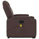 thumbnail of vidaXL Elektrischer Massagesessel mit Aufstehhilfe Dunkelbraun Stoff