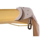 thumbnail of Elektrisch zonnescherm met cassette T124, 5x3m oprolbaar doek ~ crème acryl