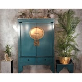 thumbnail of OPIUM OUTLET Möbel Kommode Schrank Sideboard Hochzeitsschrank A502/STEELBLUE blau-petrol vintage asiatisch chinesisch orientalisch