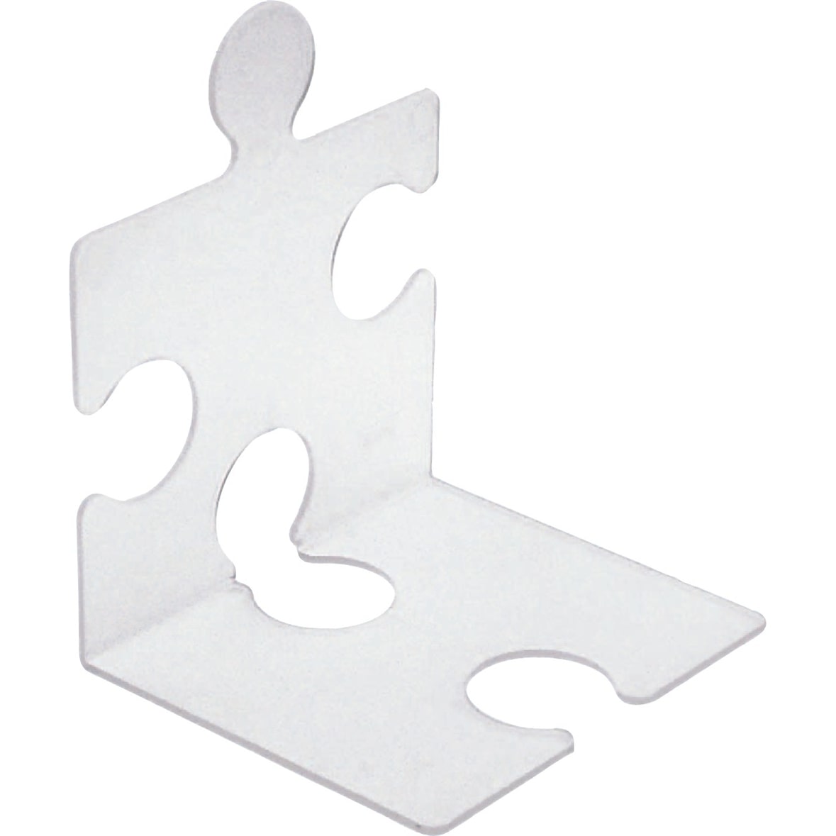 CD/Buchstütze Puzzle im 2er-Pack transluzent klar Packung mit 5 Stück