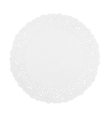 MONOUSO - Naperon Papel Rendado Branco Circular Ø28cm (250 Uds)
