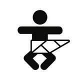 thumbnail of Piktogramm Wickelraum, Folie, 160x160 mm