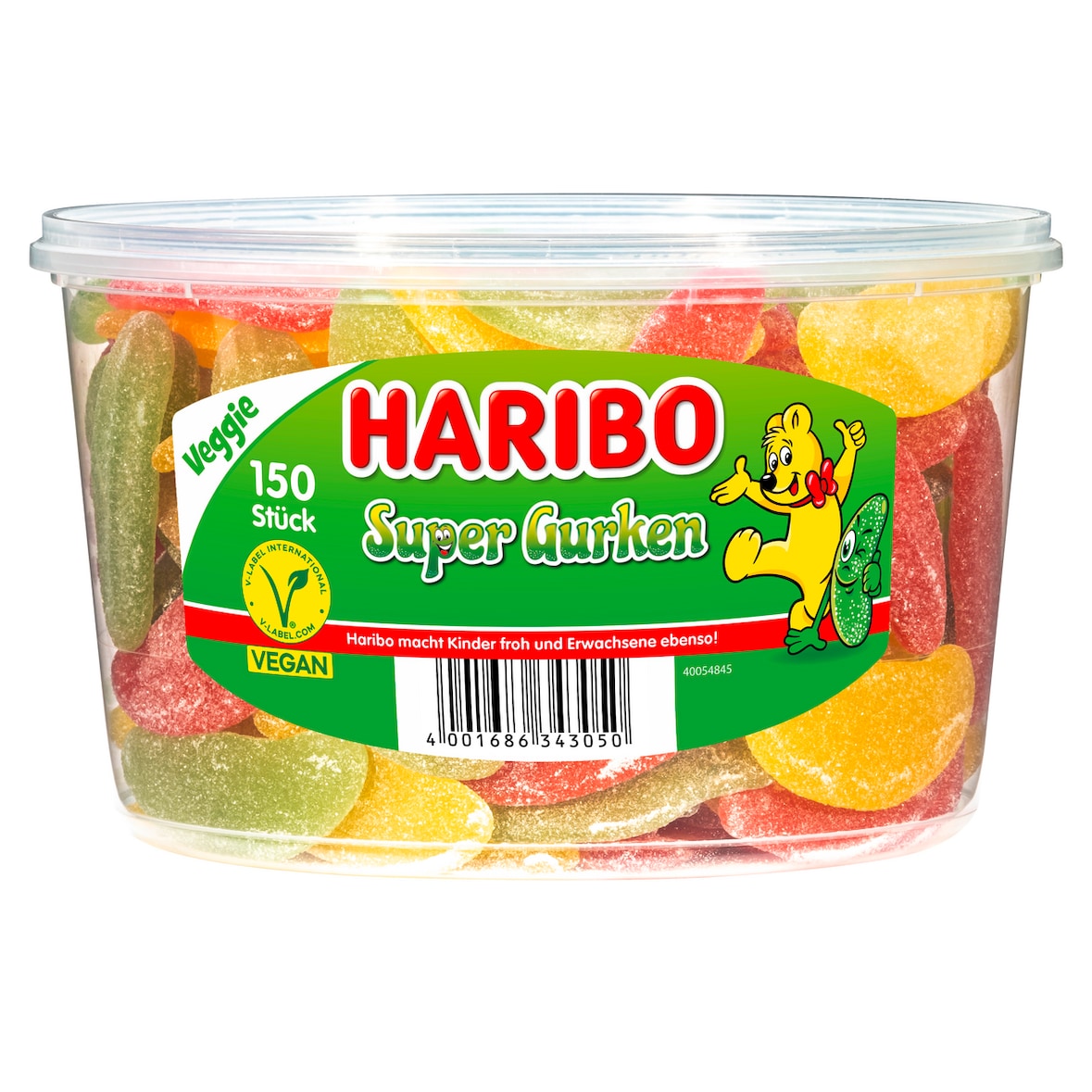 Haribo Saure Gurken 150 Stück (1,35 kg)