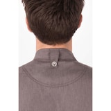 thumbnail of Chef Works® Kochjacke HARTFORD COOL VENT & lite, Reißverschluss, Graphitbraun, Größe XS