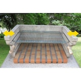 thumbnail of Grille de barbecue extensible, 60 x 40 cm, extensible de 62 à 72 cm, acier, 600 x 400 mm