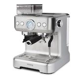 thumbnail of H.KOENIG Cafetera para espresso EXPRO980 con molinillo integrado, 20 Bares, 1620 W, Plata