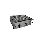thumbnail of Barbacoa a gas de piedra volcánica con parrilla inoxidable pavonada regulable 60SBBAR Inox Osteleria