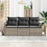 thumbnail of vidaXL Garten-Sofa-Set mit Kissen mit Speicher 3 pcs Grau