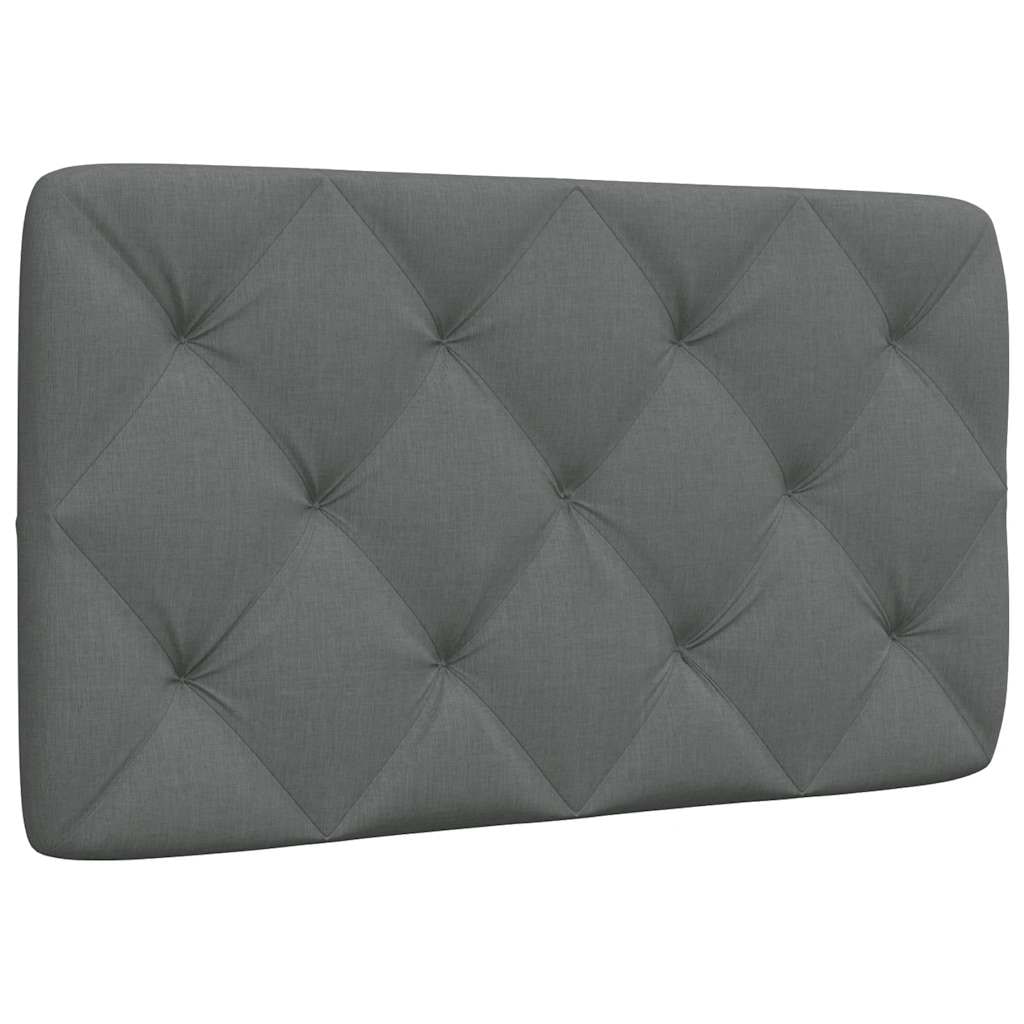 vidaXL Kopfteil-Kissen Dunkelgrau 80 cm Stoff