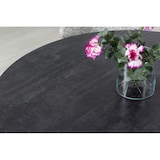 thumbnail of Table ronde ⌀110 cm, pieds croisés en métal, plateau stratifié, table à manger pour 4 personnes, pieds en X, style moderne - Carlo - Granit