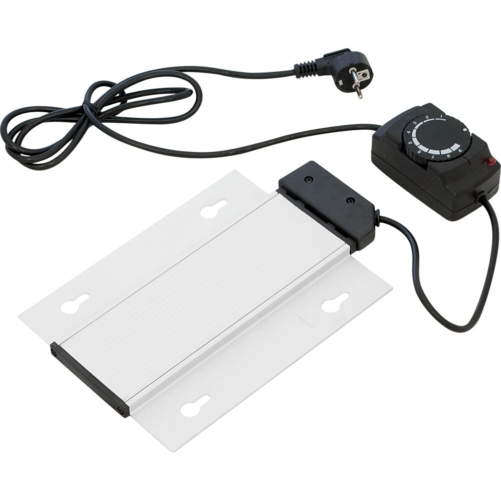 Resistencia eléctrica con mando a distancia, 0,7 kW, 250 x 200 mm (ancho x profundidad)