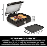 thumbnail of Ninja Sizzle Grillplatte und Plancha GR101EU Kontaktgrill