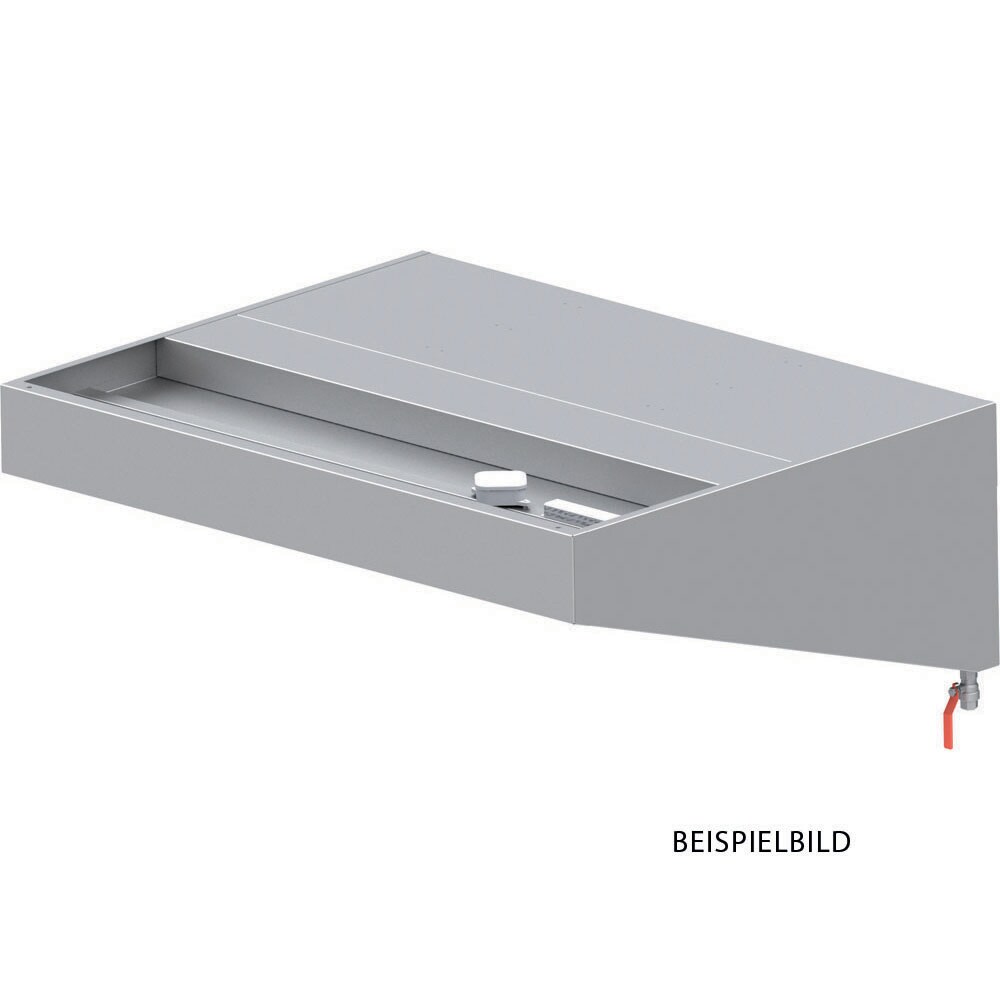 Stalgast Wandhaube "Basic Line", Schrägform  3200 mm x 1000 mm mit Flammschutzfilter Typ B