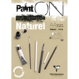 thumbnail of Lot de 4 Bloc encollé de 30 feuilles de papier Paint ON Mix Media Naturel, 250 g/m², A4