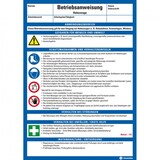 thumbnail of Dreifke® Maschinenbetriebsanweisung Hebezeuge, Kunststoff, 210x297mm, ASR A1.3, DIN EN ISO 7010