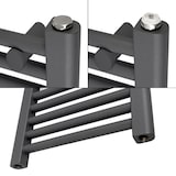 thumbnail of Elektrischer Badheizkörper mit Heizstab 900W 400x1200 mm Anthrazit gerade mit Seitenanschluss LuxeBath