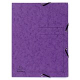thumbnail of Exacompta 55408E 25x Sammelmappe mit Gummizug und 3 Klappen aus Colorspan-Karton 355g/m2 - A4 - Violett