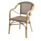 thumbnail of METRO PROFESSIONAL Silla gastro apilable Mesin, aluminio/tejido sintético, 56 x 57 x 85 cm, marrón