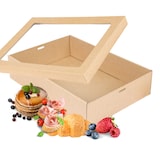 thumbnail of Caixa Cartão Kraft / Tabuleiro c/ Tampa Kraft – 35,9 × 25,2 × 8 cm